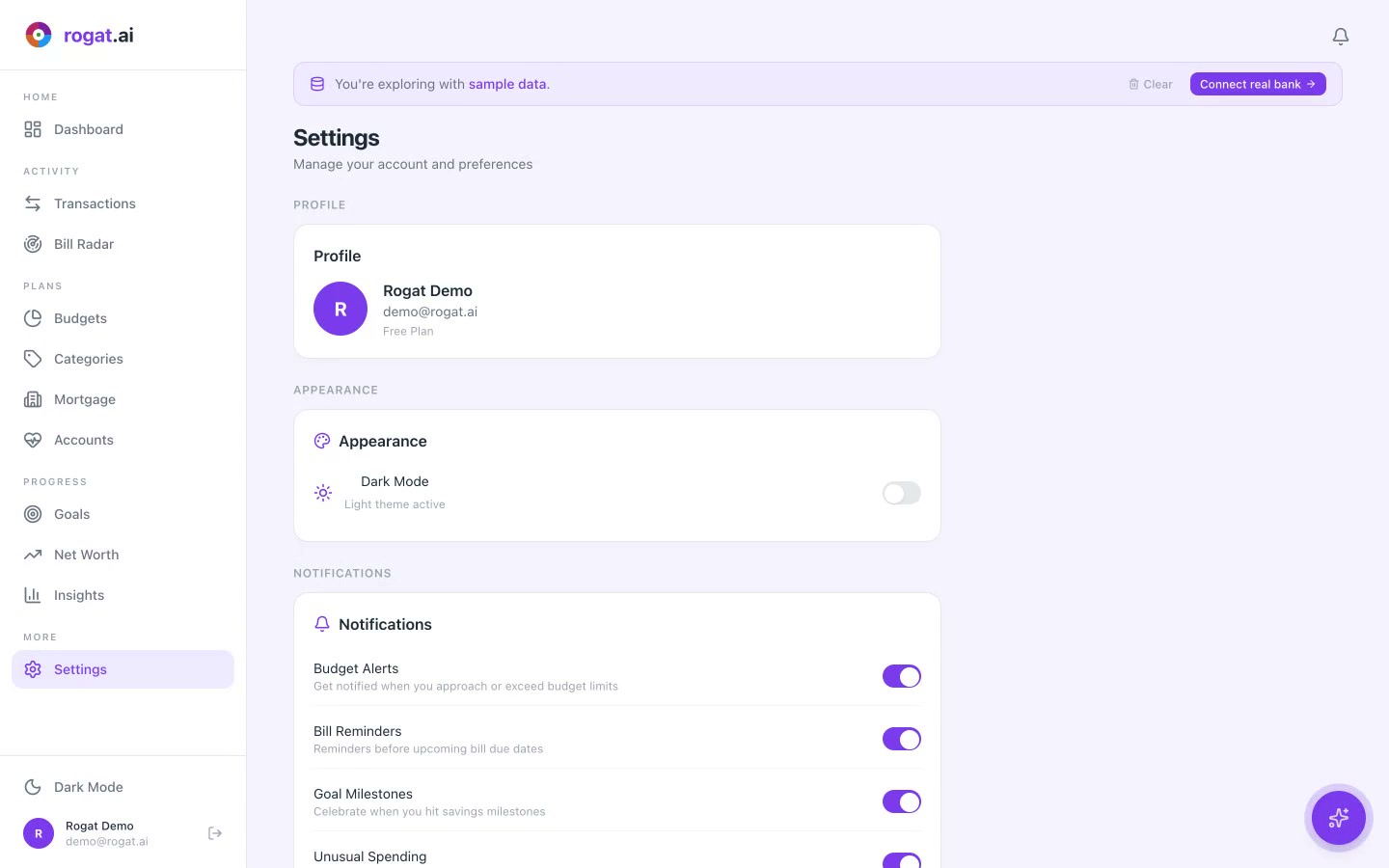 rogat.ai Settings Tutorial